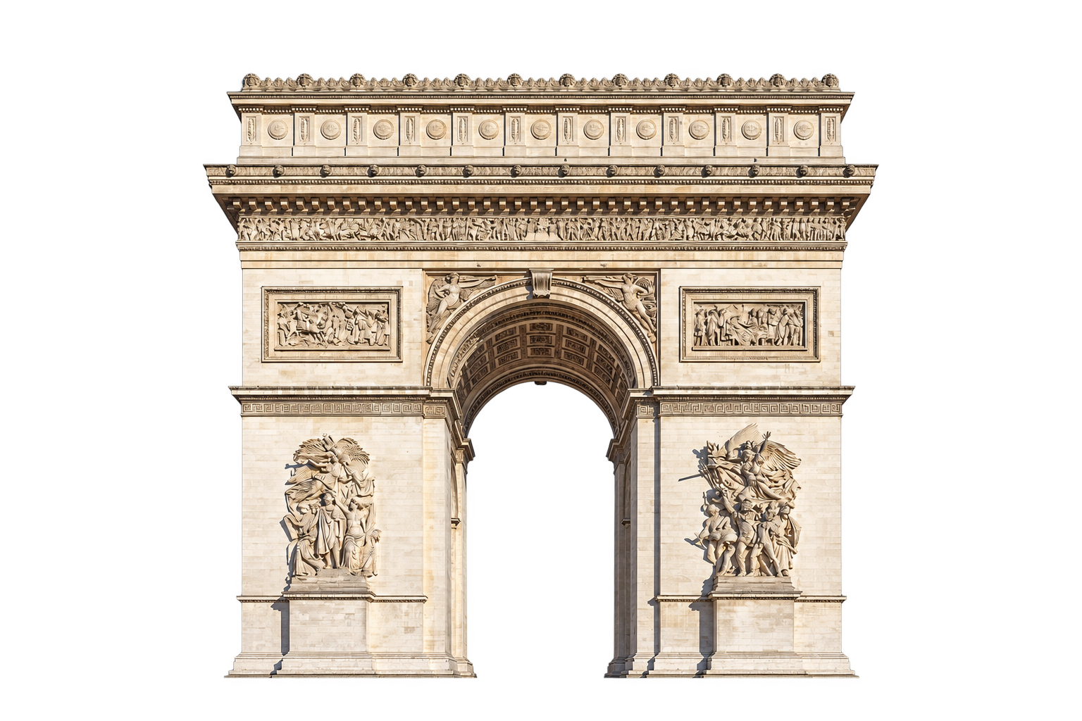 Arc de Triomphe in Parijs