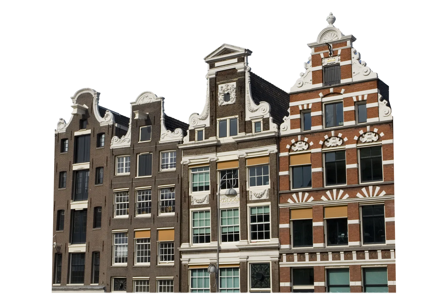 Canal houses on the Oude Turfmarkt in Amsterdam